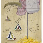 „untitled" 2011, oil on paper, 100 x 150 cm