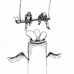 „untitled“, 2009, ink on paper, 20 x 30 cm