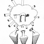 „untitled“, 2009, ink on paper, 20 x 30 cm