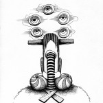 „untitled“, 2009, ink on paper, 20 x 30 cm