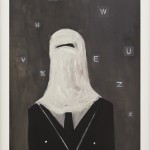 „My new secretary“, 2010, Oil on paper, 40 x 60 cm