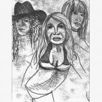 „Persons of interest“, 2011, monotype on paper, 20 x 30 cm