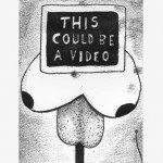 „video“, 2011, monotype on paper, 20 x 30 cm
