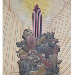 „untitled" 2011, oil on paper, 100 x 150 cm